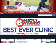 Tablet Screenshot of baseballontario.com